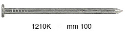 Čavli željezni plosnata glava 100 mm deblj.4,5 mm - 1 kg