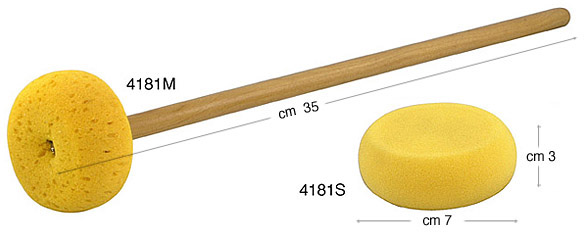 Spužva okrugla - promjer 7 cm - debljina 3 cm - sa drškom