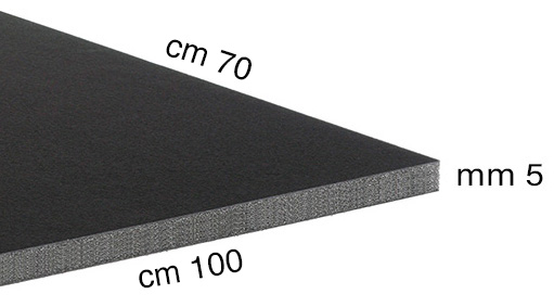 Stiropor ploče deblj.5 mm - 70x100 cm - Crna