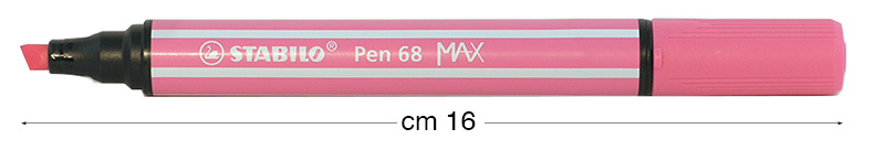 Flomasteri Stabilo Pen 68 MAX - Tamno roza