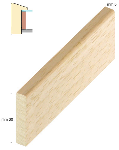 Razdvajač neobrađeno drvo ramin 5x30 mm - D30RAMIN