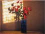 Poster: Darashkevich: Fiori rossi in vaso - 80x60 cm