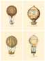 Serija od 4 štampe: Zračni baloni - 25x35 cm